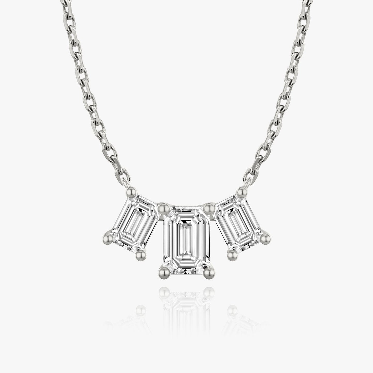 2.0 TC Emerald CVD F/VS Diamond Necklace