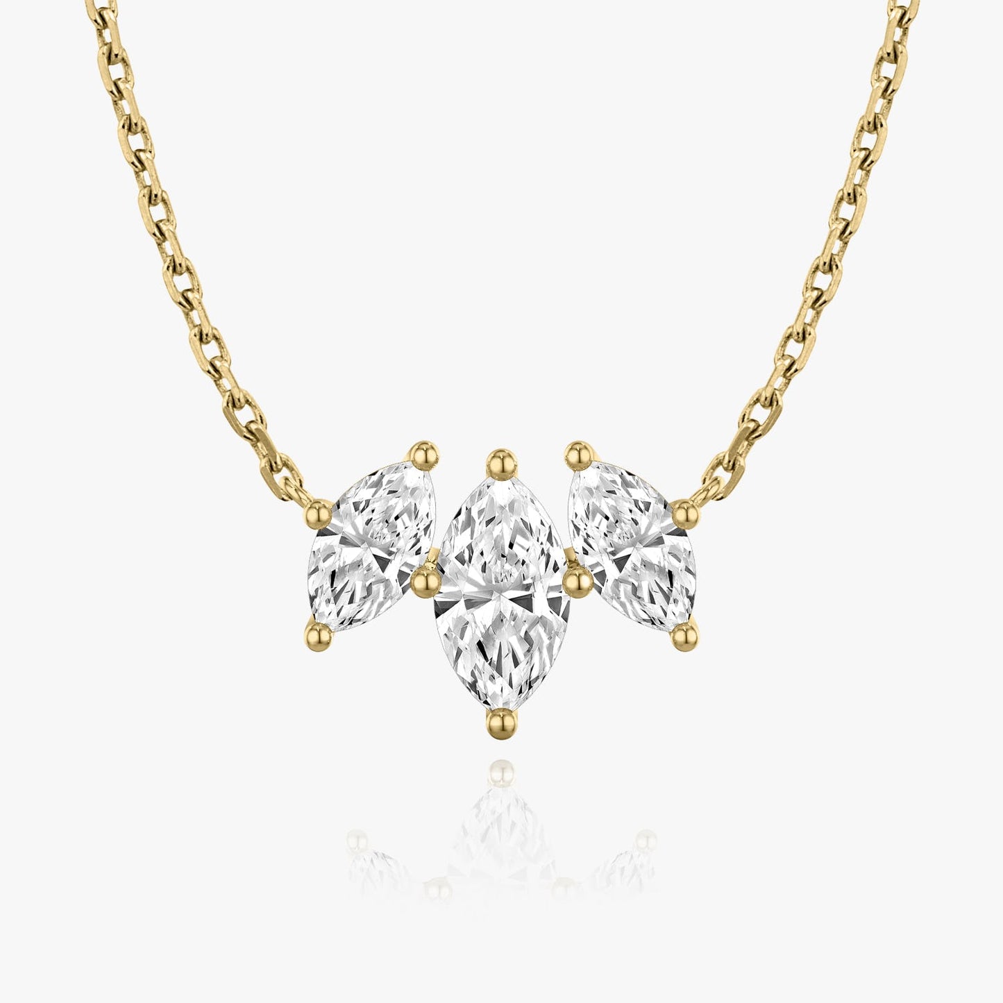 2.0 TC Marquise CVD F/VS Diamond Necklace