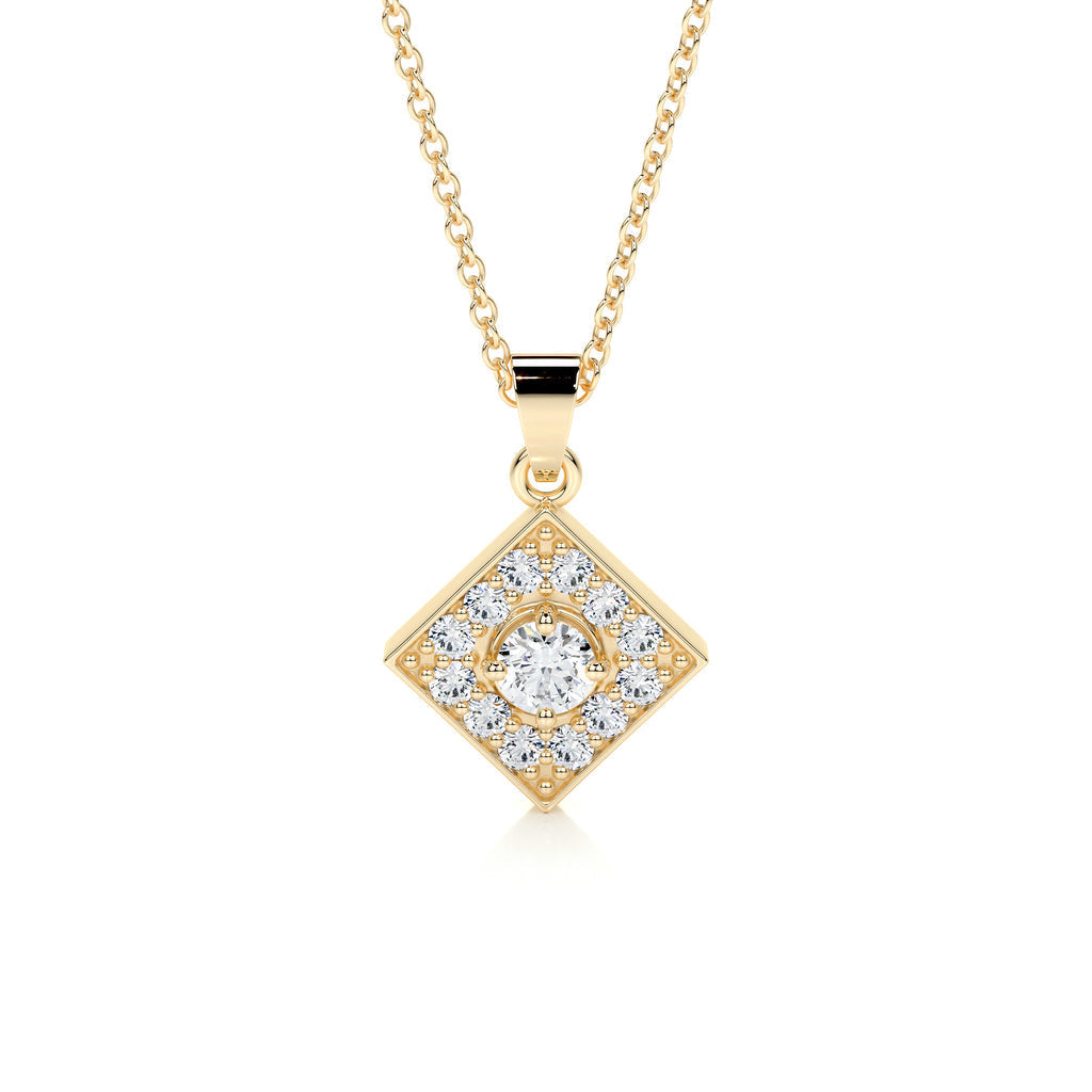 0.25 CT Round CVD F/VS Diamond Necklace
