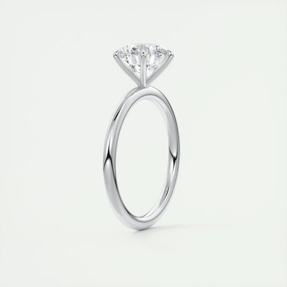 2 CT Round Solitaire CVD F/VS1 Diamond Engagement Ring