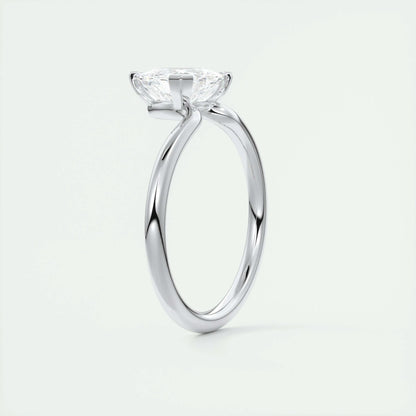 1.5 CT Trillion Solitaire CVD F/VS1 Diamond Engagement Ring