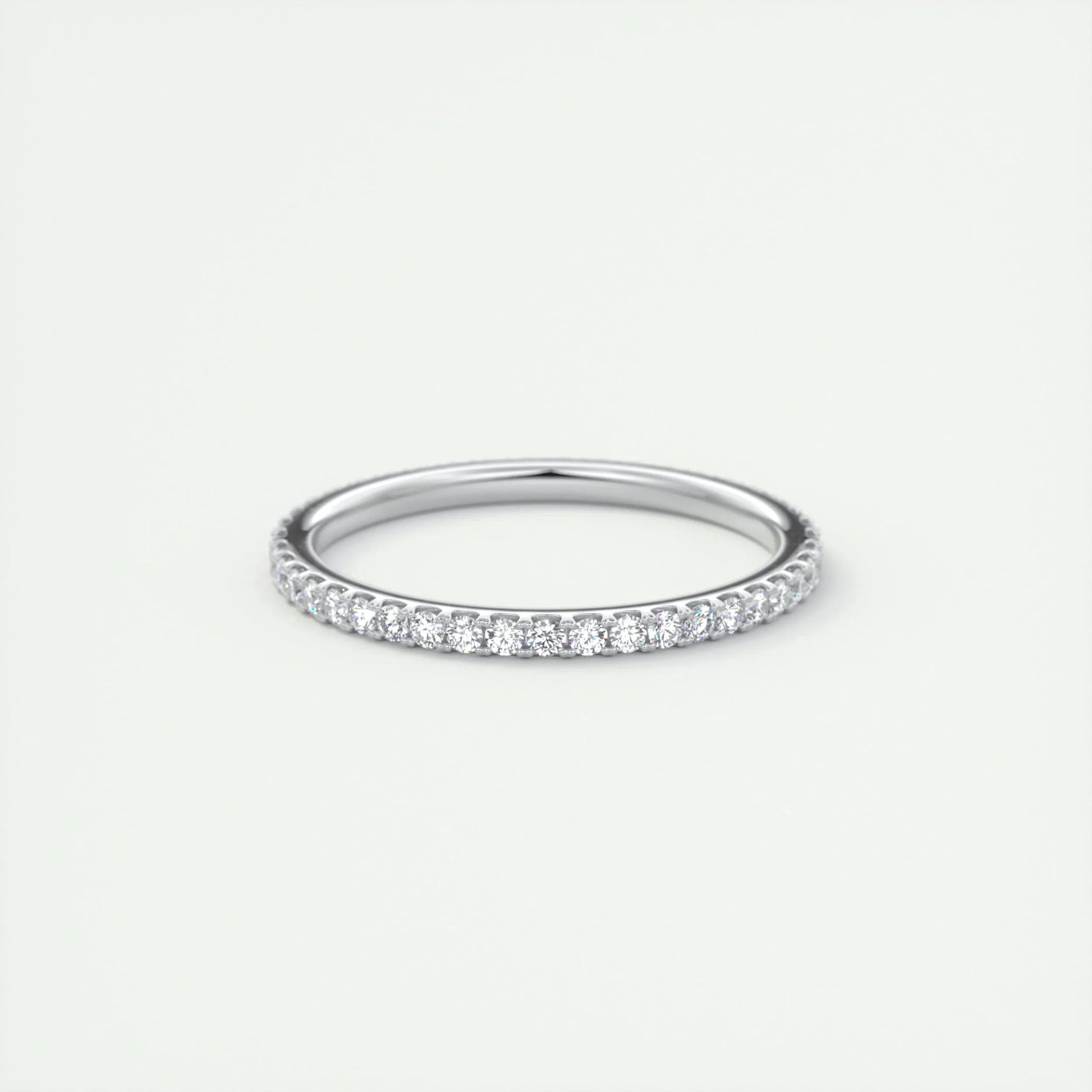 0.36 CT Round EF- VVS Diamond Full Eternity Wedding Band