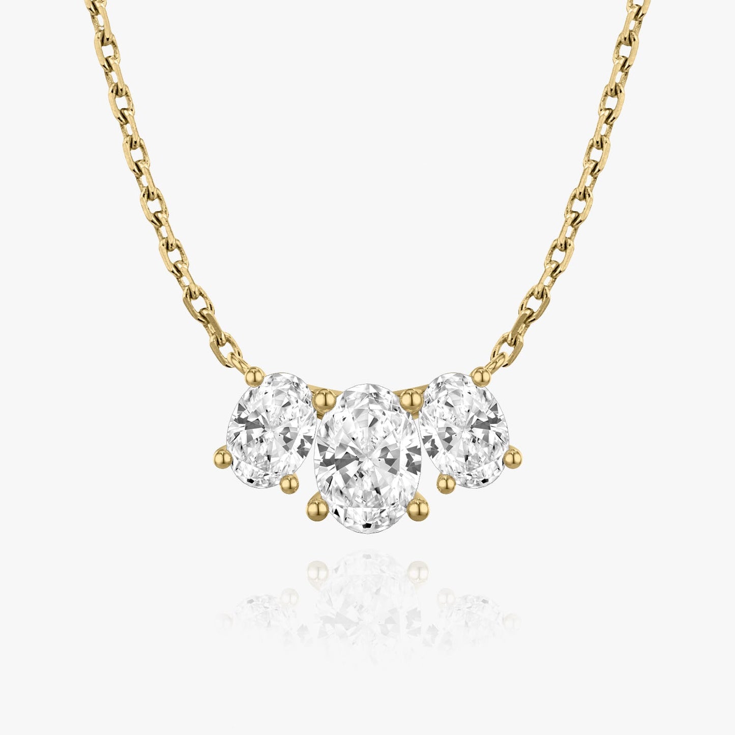 2.0 TC Oval CVD F/VS Diamond Necklace