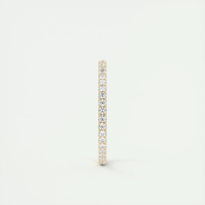 0.36 CT Round EF- VVS Diamond Full Eternity Wedding Band