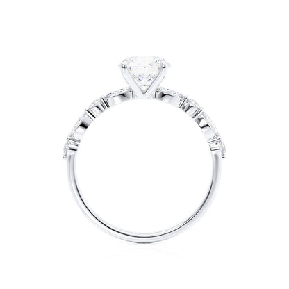 0.90 CT Round Solitaire Twisted CVD G/VVS1 Diamond Engagement Ring