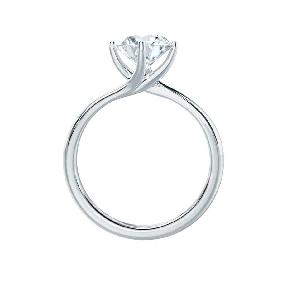 1.20 CT Round Solitaire CVD F/VVS1 Diamond Engagement Ring