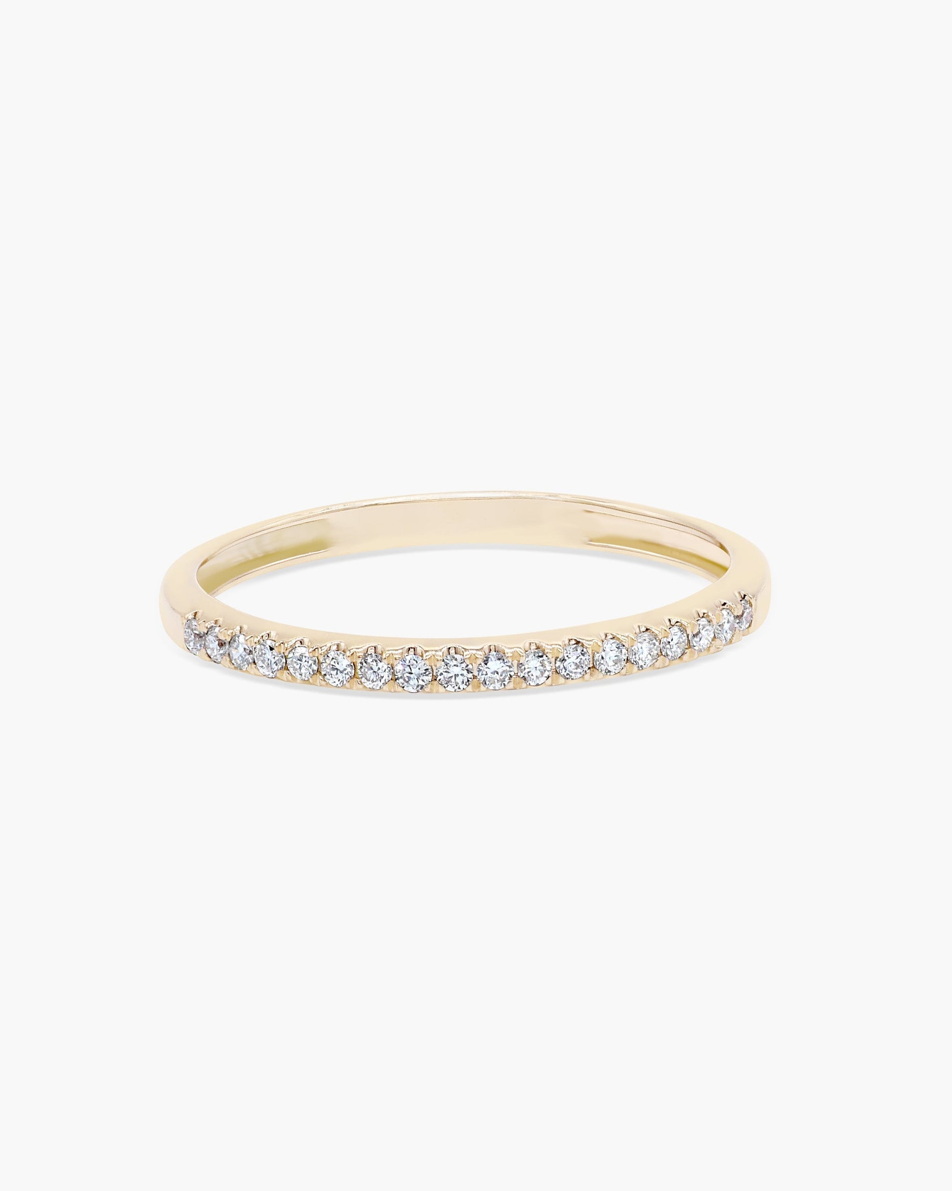 0.18ct Round EF- VVS Diamond Half Eternity Wedding Band