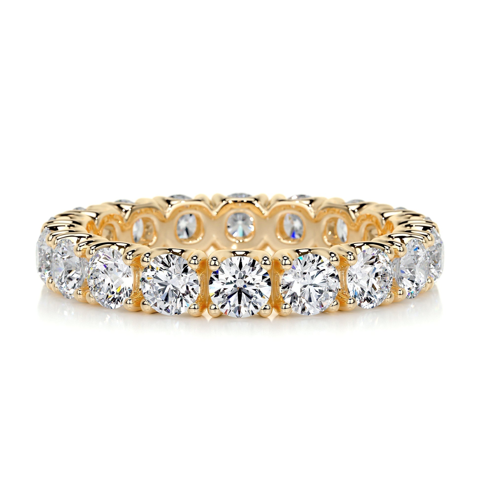 2.4ct Round EF- VVS Diamond Full Eternity Stackable Wedding Band