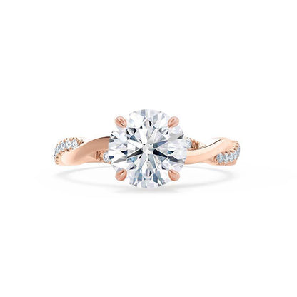 0.75 CT Round Solitaire CVD G/VS2 Diamond Engagement Ring