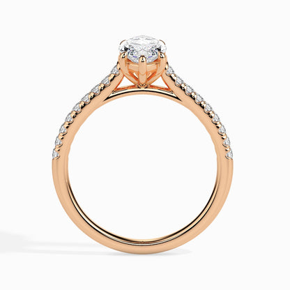 1 Marquise F- VS Diamond Pave Engagement Ring