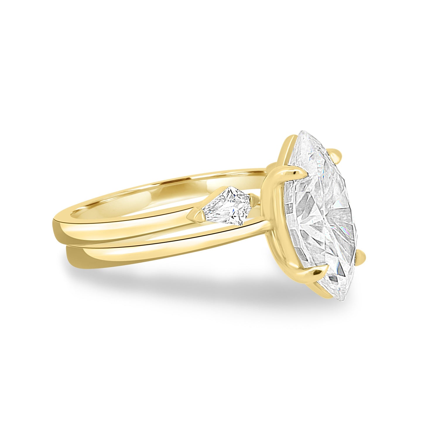 1.50 CT Marquise Solitaire CVD F/VS1 Diamond Engagement Ring