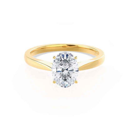 1.50 CT Oval Solitaire CVD F/VVS1 Diamond Engagement Ring