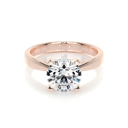 2.0 CT Round Solitaire CVD H/VS2 Diamond Engagement Ring