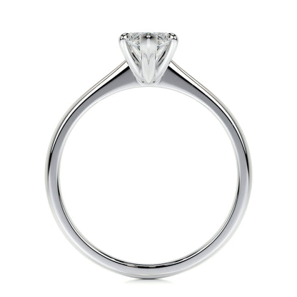 1.0 CT Marquise Solitaire CVD F/VS2 Diamond Engagement Ring