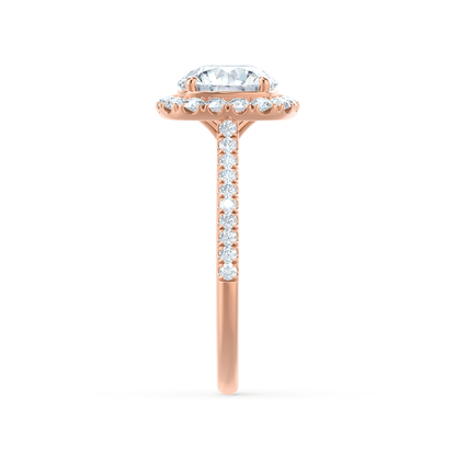 1.0 CT Cushion Halo CVD G/VVS1 Diamond Engagement Ring