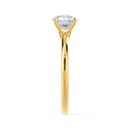 1.20 CT Round Solitaire CVD F/VVS1 Diamond Engagement Ring