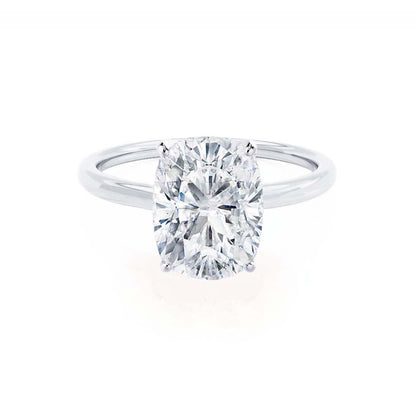 1.50 CT Elongated Cushion Solitaire CVD E/VVS2 Diamond Engagement Ring