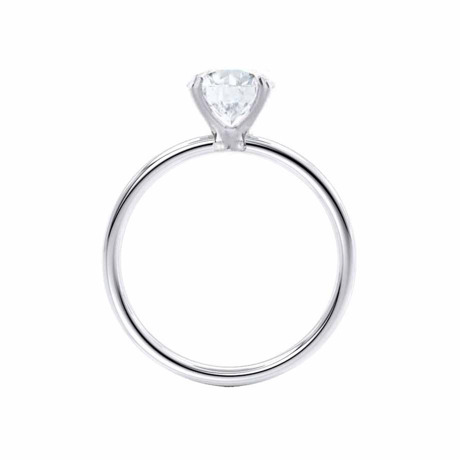 1.0 CT Oval Solitaire CVD G/VVS1 Diamond Engagement Ring