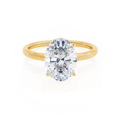 2.0 CT Oval Solitaire CVD E/VVS1 Diamond Engagement Ring