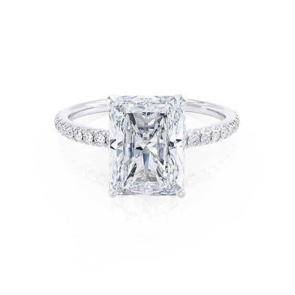 1.50 CT Radiant Solitaire CVD F/VS2 Diamond Engagement Ring