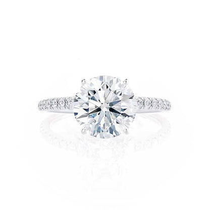 1.0 CT Round Solitaire CVD E/VVS1 Diamond Engagement Ring